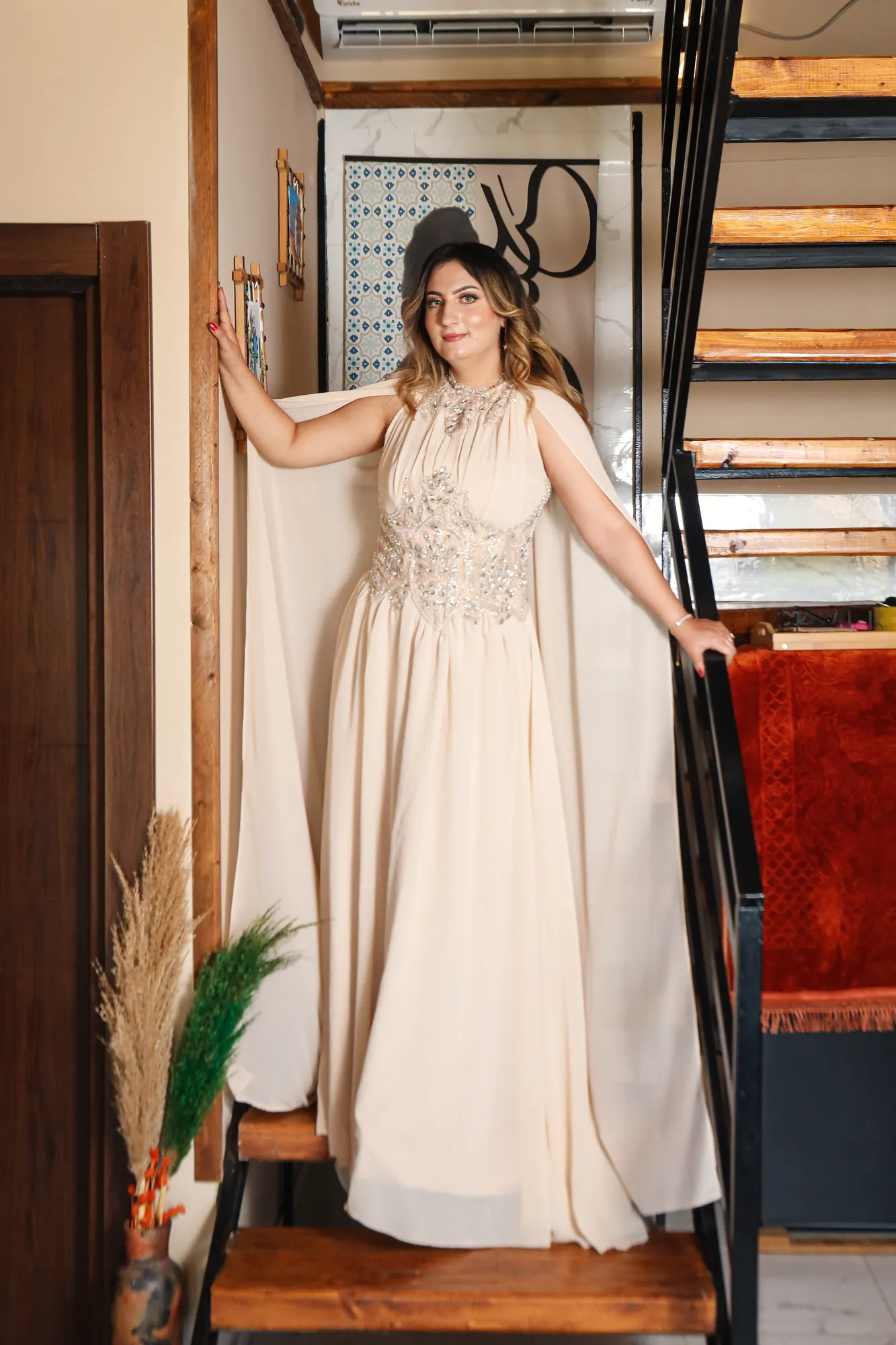 Caftan Sable Drapé